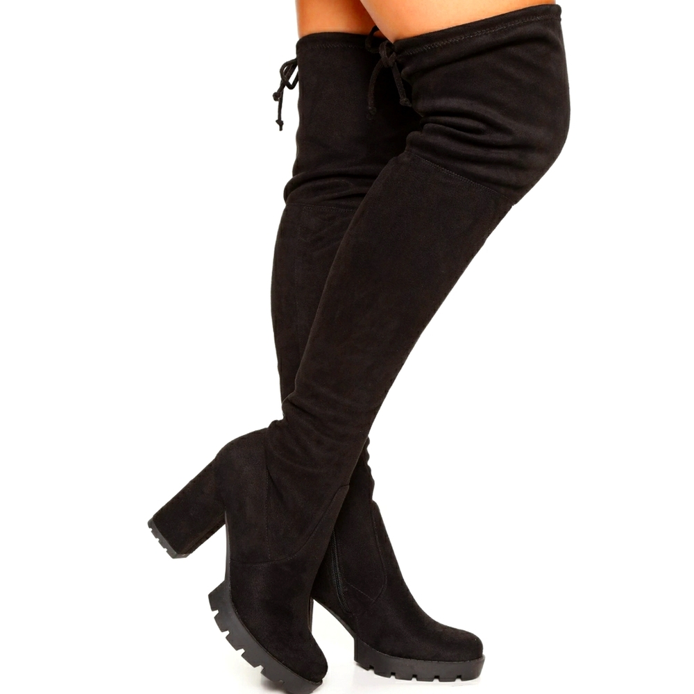 Just In NY Platform Thigh High Boot  Over knee - Picture 8 of 8